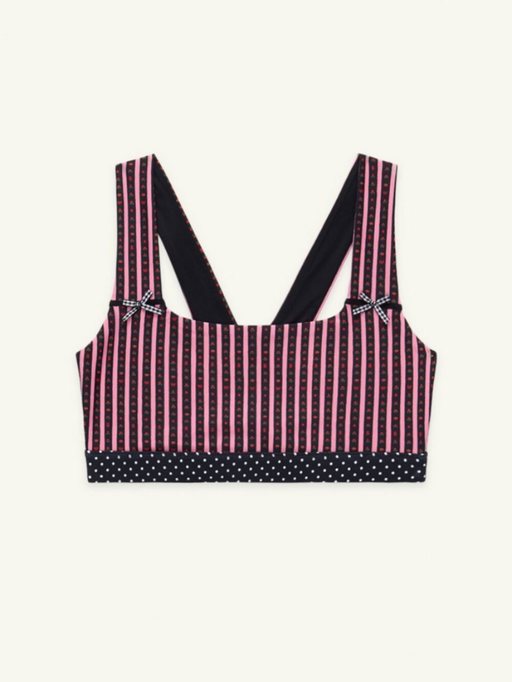 Strawberry Western NEW Coco Sports Bra Rococo Print Small